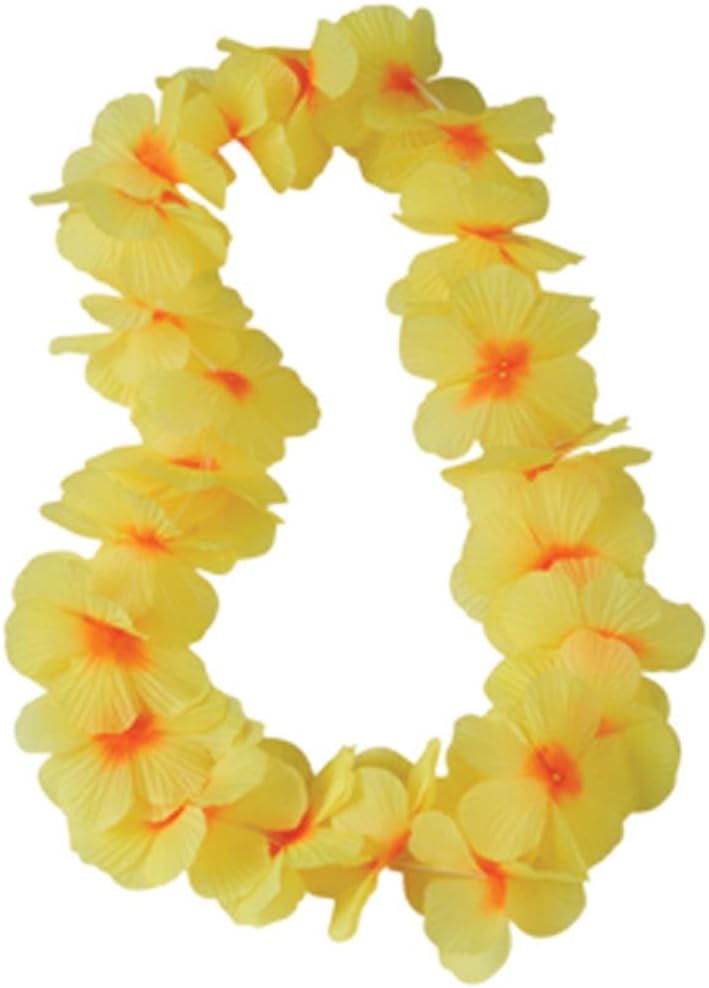 U.S. Toy HL344 Two Tone Petal Leis, Large, Yellow