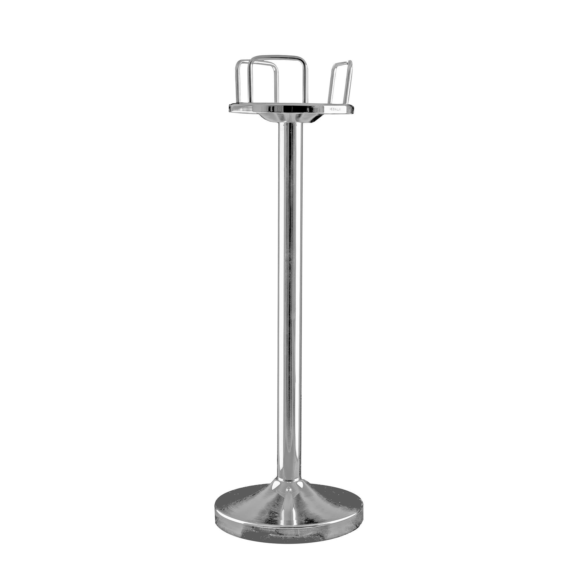 KOALA Pie de Cubitera de Acero Inoxidable para Vino y Champán | Soporte estable compatible con cubiteras y champaneras de Ø20 cm, ideal para hostelería, catering y eventos