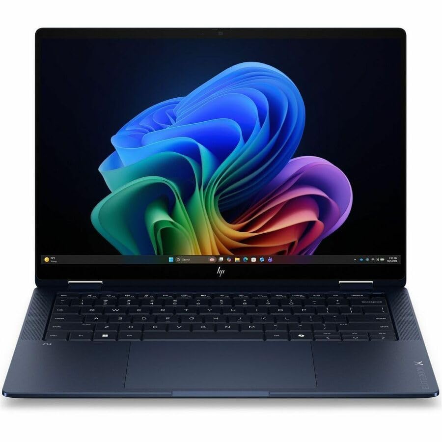 Image of HP EliteBook X Flip G2i 14 inch Touchscreen Convertible Copilot+ PC 2 in 1 Notebook - 2.8K - 120 Hz - Intel Core Ultra 7 Series 3 366H - vPro Technology - 32 GB - 512 GB SSD - English Keyboard - Atmospher