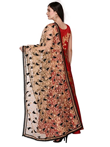 Woman's Net Dupatta with Embroidery.2
