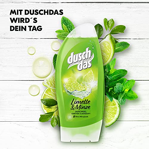 PH-neutrales Duschgel Duschdas Damen 6er Pack mit Limette und Minze