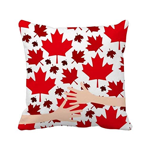 Housse de coussin feuille d'érable de qualité supérieure avec finitions soignées DIYthinker - 2