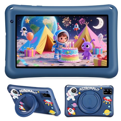 BRILLAR Tablet Bambini 7 Pollici,Android 13 Tableta,8(4+4) GB RAM, 64GB