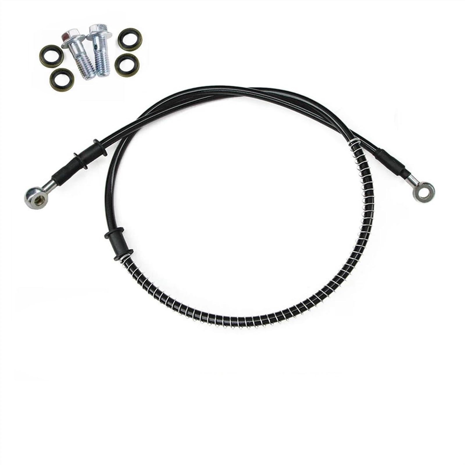 Motorbike Part M10 0 Degree 28 Universal Motorcycle Braided Line Steel Brake Hose Cable Hydraulic Pipe 400mm-2300mm(1200mm)