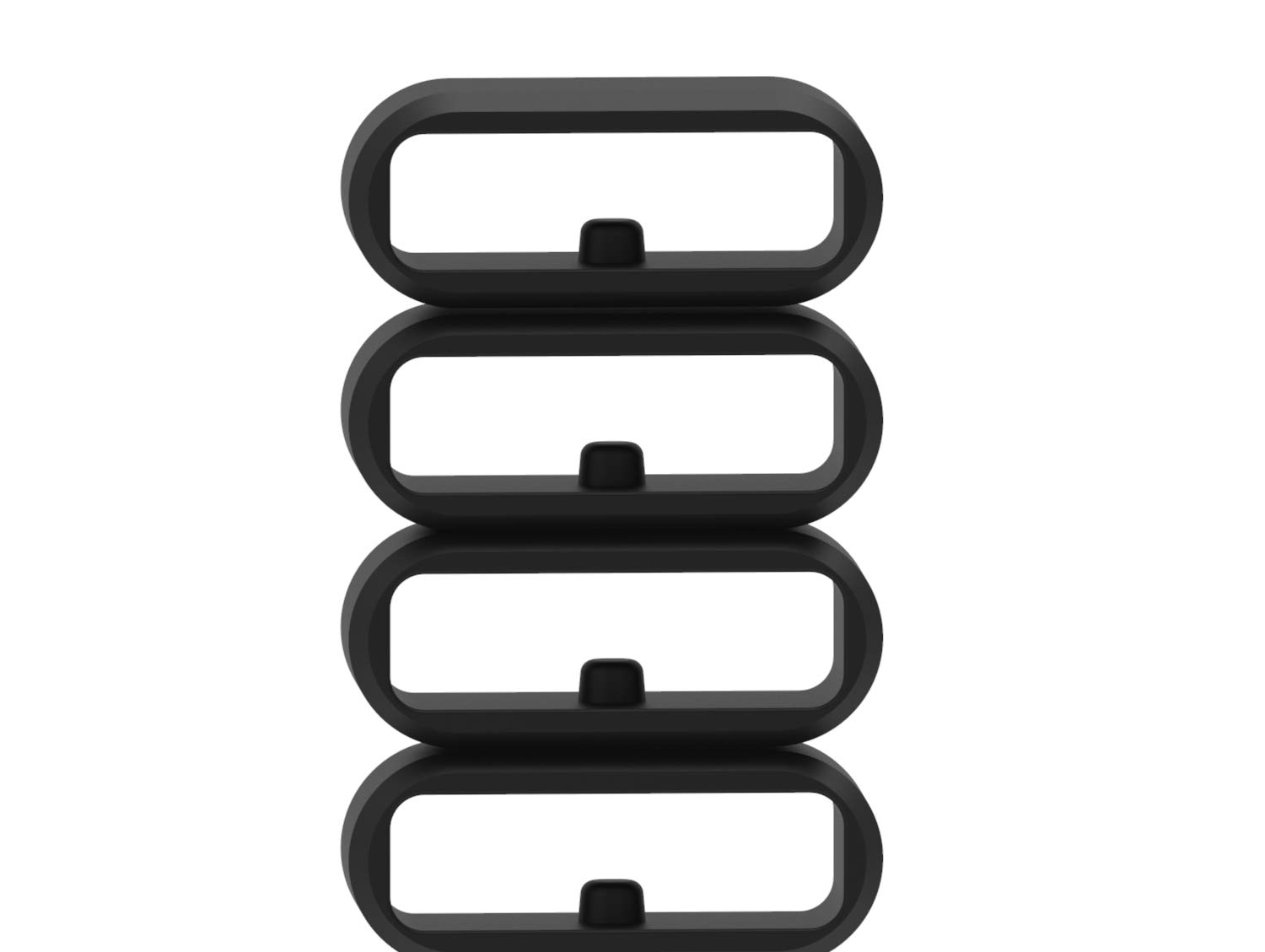20 mm compatibile con Amazfit Bip Smartwatch Security Loops in gomma silicone Keeper anelli morbidi e durevoli di fissaggio ad anello antiscivolo per Amazfit Bip (confezione da 10)