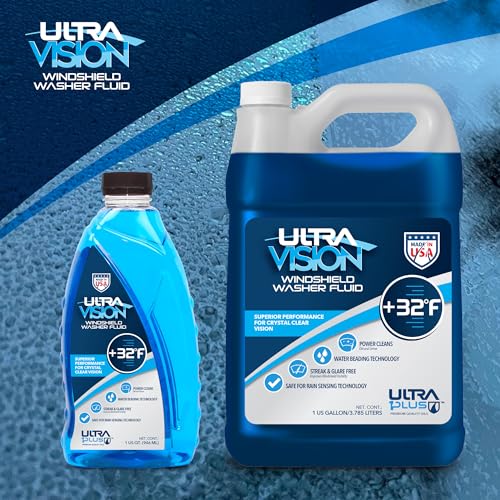 UltraVision Windshield Washer Fluid +32F Bug Remover 1 Quart Wiper Fluid by ULTRA 1PLUS - Used condition - Image 6