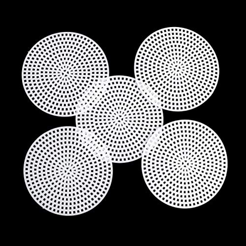 Image of Milisten Round Plastic Canvas Mesh 3.03 inch Cuttable Mesh Grid Plate 30-Pack DIY Sheet for Cross Stitch Bag Bottom Liner Woven Base Needlework Crafts