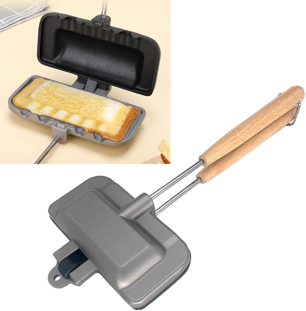 Sandwich Maker Electric Panini-Press Non-stick Cool-Touch Handle Toaster