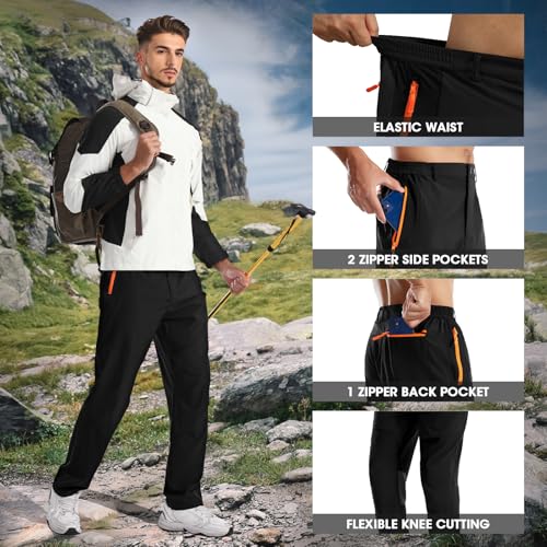 men39s hiking pants lightweight cargo pants quick dry water resistant outdoor pants for work fishing climbing