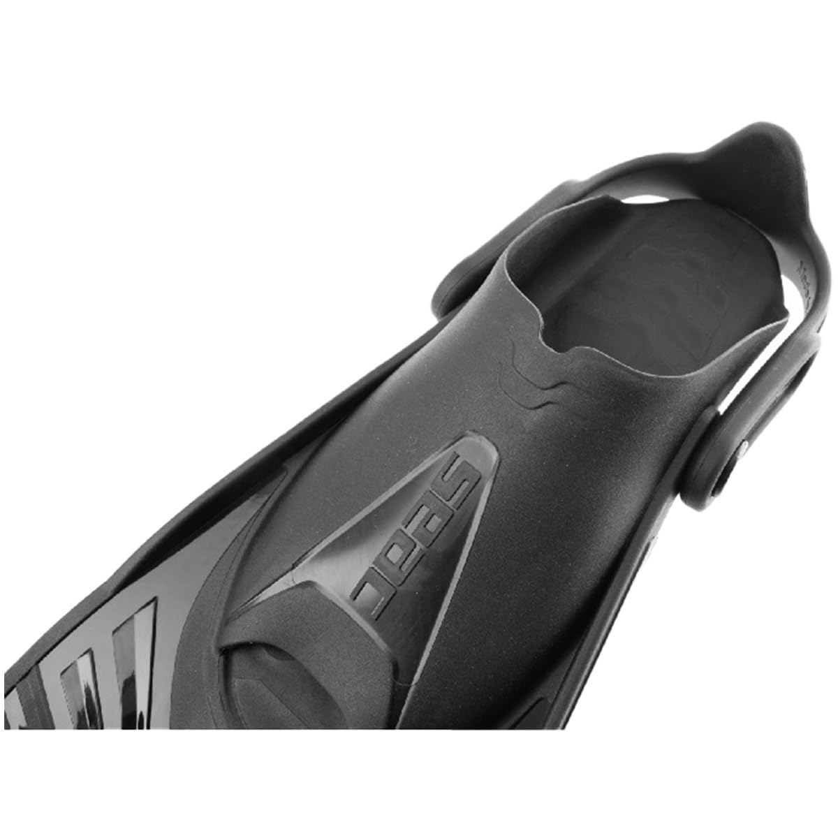 SEAC Vela Oh, Pinne Corte per Snorkeling e Piscina, con Cinghia Regolabile Unisex Adulto
