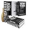 Designer Books Decor Set of 3 Hardcover Aesthetic Decorative Books for Home Decor Coffee Table Bookshelf Living Room Entryway Decor Minimalist Modern FauxFake Book Box for Decoration Hidden Keepsake