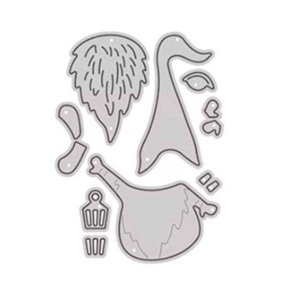 Christmas Santa Metal Cutting Die Christmas Theme Embossing Script Die Stencils Scrapbooking Die-cuts