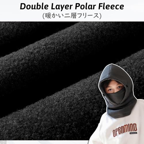 Image of TRIWONDER Kids Winter Hats Balaclava Ski Mask for Boys Girls Toddlers Windproof Adjustable Cold Weather Face Mask Neck Warmer