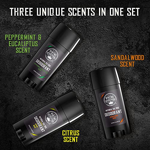 VIKING REVOLUTION - 3 Pack Natural Mens Deodorant, Aluminum Free Deodorant for Men - Long-Lasting Odor Protection and… - Image 5