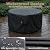 Round Gas Fire Pit/Table Cover-Heavy Duty 600D Polyester with PVC Coating Material,100% Weather Resistant and Waterproof, Fits 30",33",36 inch,35 inch, 34 inch Fire Pit/Bowl Cover,Black,36” Dia X 24”H