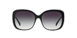 Women's HC8158 Square Sunglasses, Black/Grey Gradient, 58 mm