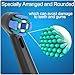 iO Brush Heads Compatible with iO Electric Toothbrushes, Replacement Toothbrush Head for iO 10/9N/9/8N/8/7N/7/6N/6/5N/5... Way Series, 8 Black