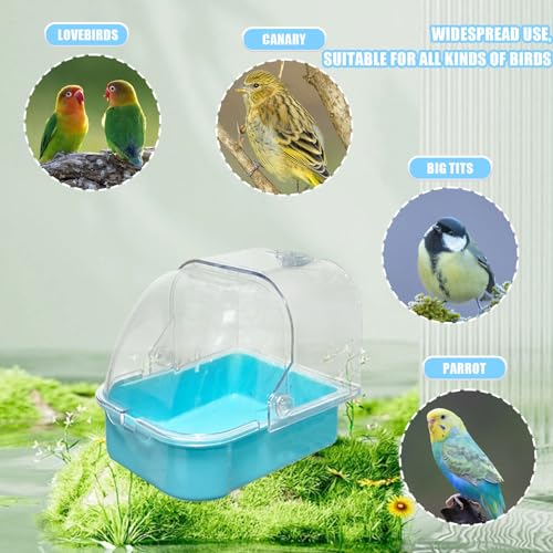 Vogelbad Otkarxus für Käfig – Multifunktionale Badewanne für Vögel