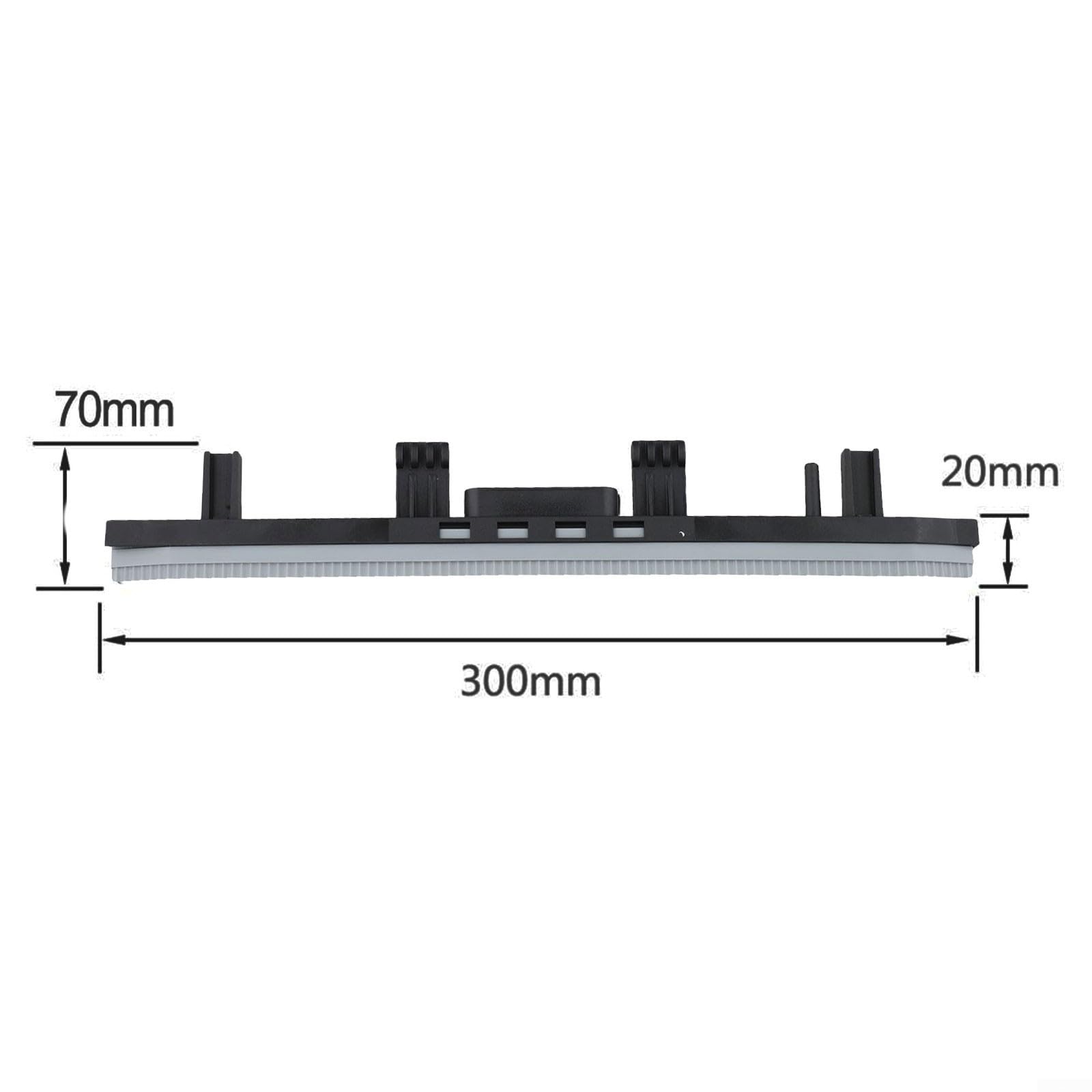 Scrape Strip BR 304C Series, 4777-008, azul y negro (2 piezas) | Scrape Strip BR 304C - Limpiador de pisos, parte 4777-008, hoja de escobilla azul y negro, 2 unidades