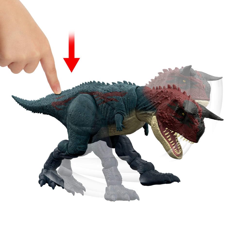 Mattel Jurassic World Dinosaur Action Figure, Running & Biting