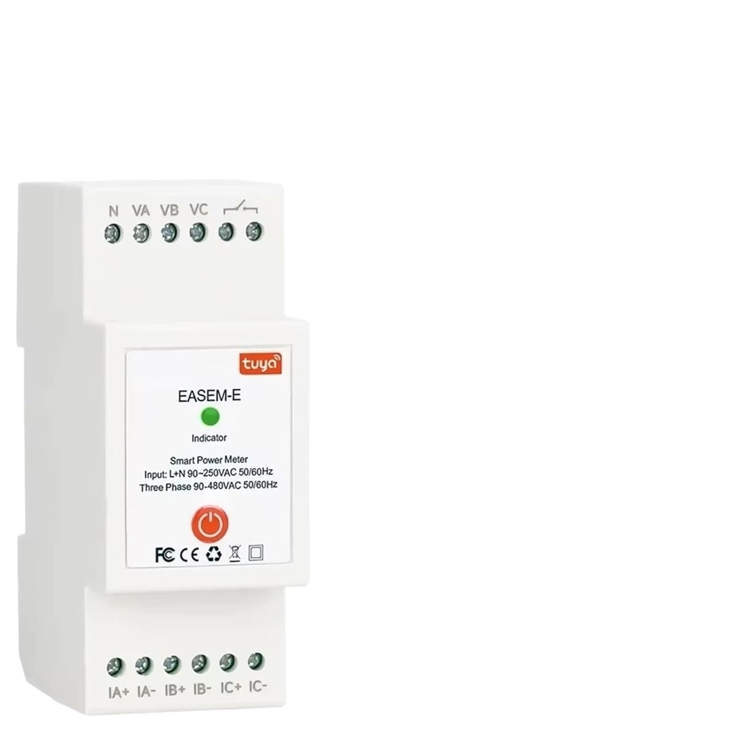 1PCS AC90-480V Bi-Directional Measurement Power Energy kWh Meter Monitor with 3PCS CT Clamps Switch Relay(300A)
