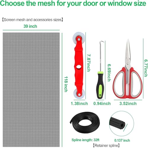 image for QWR Pet Proof Window Screen Replacement Kit, 39