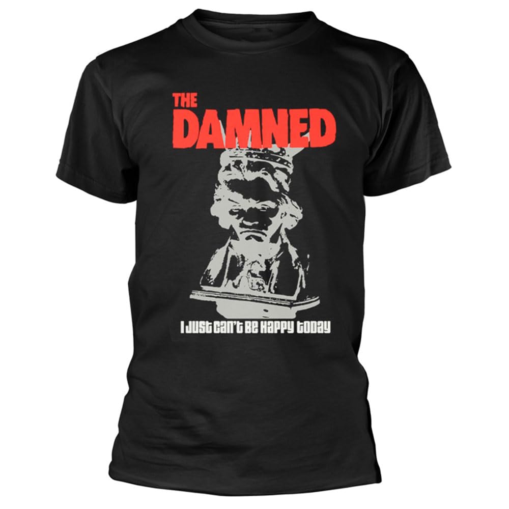 Plastic Head Unisex Black Plastichead The Damned I Cant Just Be Happy T Shirt Xl