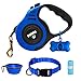 Retractable Dog Leash for Medium - Small Dogs and Cats 16.5FT Tangle Free, Heavy Duty Walking Leash with Anti Slip Handle, Pause and Lock Strong Nylon Tape, Store Dog Leash Retractable