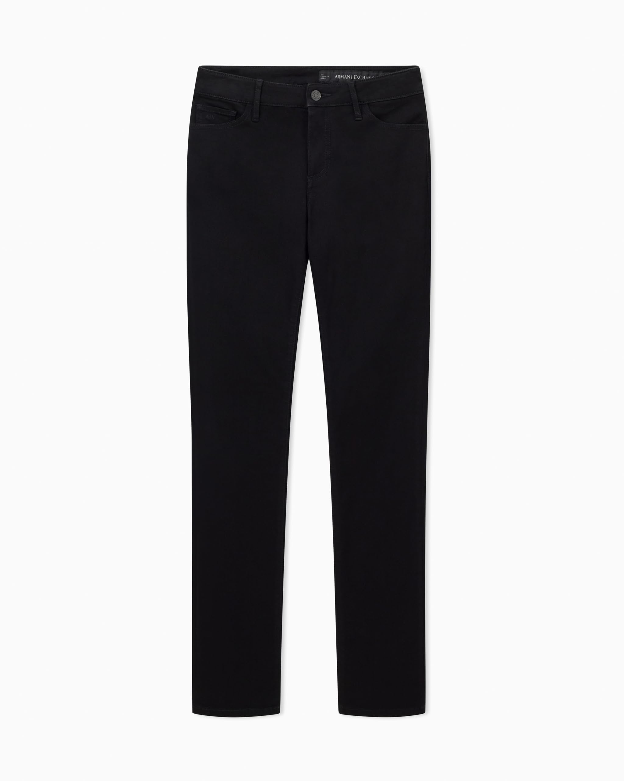 Armani Exchange A｜X Women's Cigarette Jeans, Black Denim, Black Denim, 31