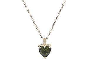 August Birthstone Necklace for Women: Radiant Peridot Elegance