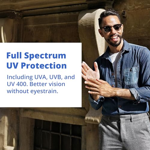 Browline Folding Sunglasses Polarized, UV400, UVA, UVB Protection for Men Women, Folding Sunglasses Leather Case3