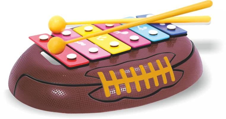 Toyzone Xylophone | Real Musical Instrument | Toy for Babies/Toddlers/Pre-School Kids | Drums Hammering Pounding Toys | Hand Knock Piano Toys (Rugby Xylophone) (B09YS1NC79) Amazon Price History, Amazon Price Tracker