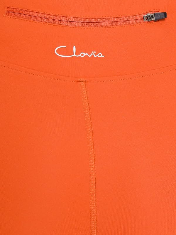 Image of Clovia Women's High Rise Snug-Fit High-Rise 4 Pocket Active Tights