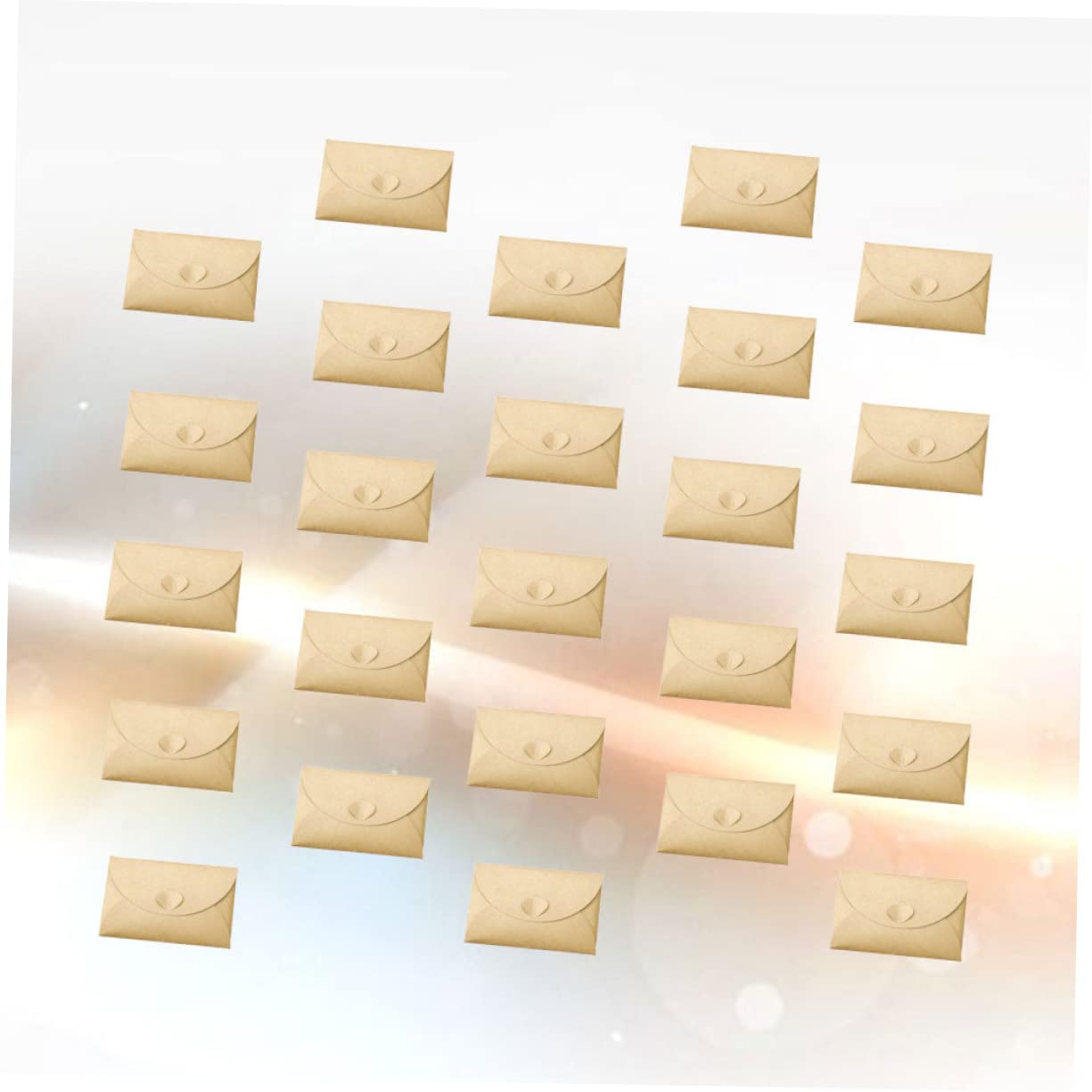 Angoily 100piezas Candado De Kraft Vintage Para Guardar Postales y Suministros De Bricolaje Sobres De Almacenamiento