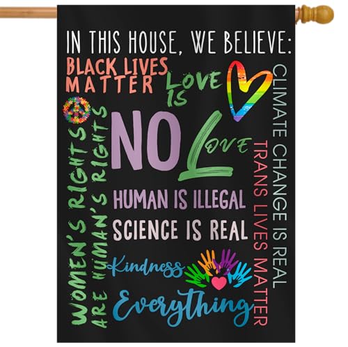 12x18 Inch Double Sided This House We Believe Garden Polyester