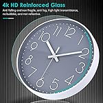 jomparis Wall Clock 12 Inch Non-Ticking Silent Battery Operated Round Wall Clock Modern Simple Style Decor Clock for Home/Office/School/Kitchen/Bedroom/Living Room - Image 2