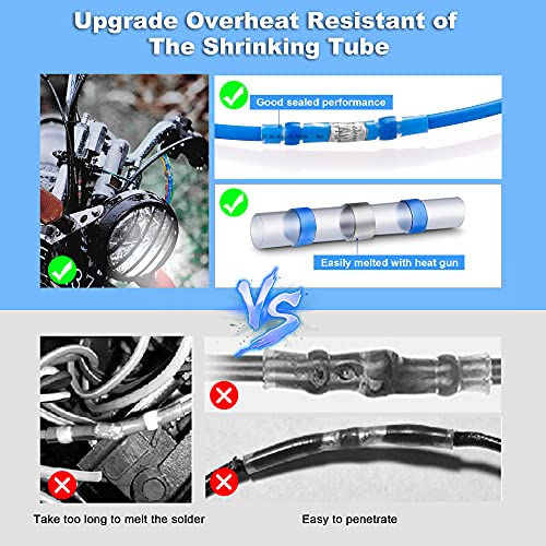 Kuject SS120 Heat Shrink Solder Seal Wire Connectors Kit 120Pcs, Waterproof Butt Connector Heat Shrink Electrical Terminals thumb #2