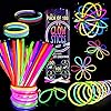 100 premium glow sticks met connectoren om glow armbanden, kettingen, bloemen, glazen en ballen te maken voor kinderen…