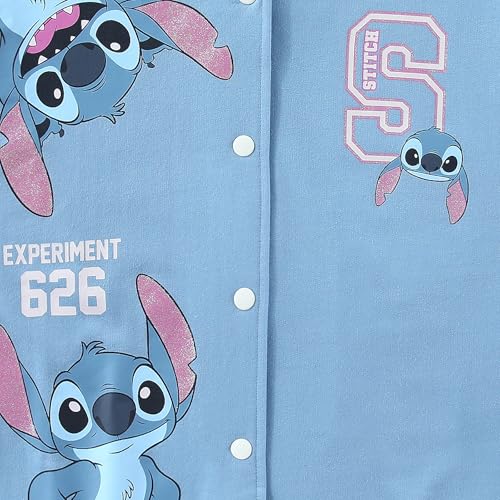 Image of Disney Lilo & Stitch Girls Letterman Varsity Bomber Jacket for Big Kids