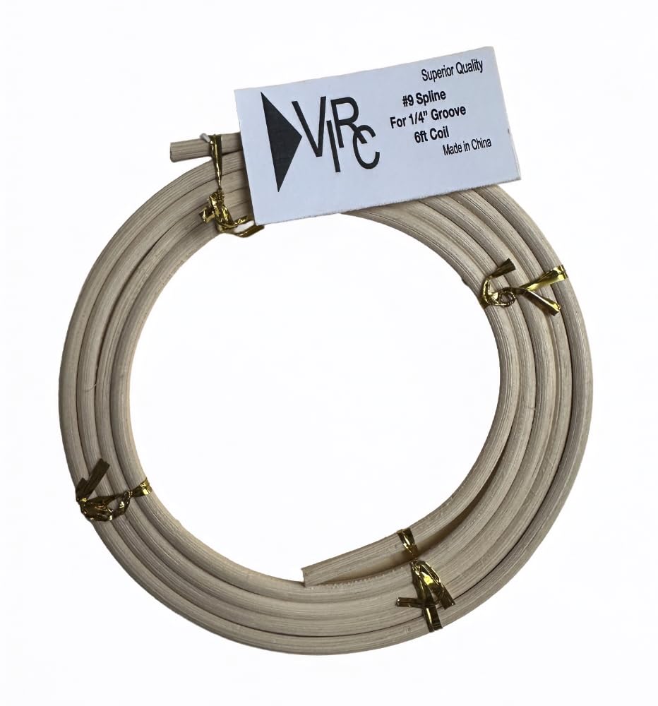 Reed #9 Spline for 1/4" Groove - 6ft Coil for Chair Caning & Seat Weaving