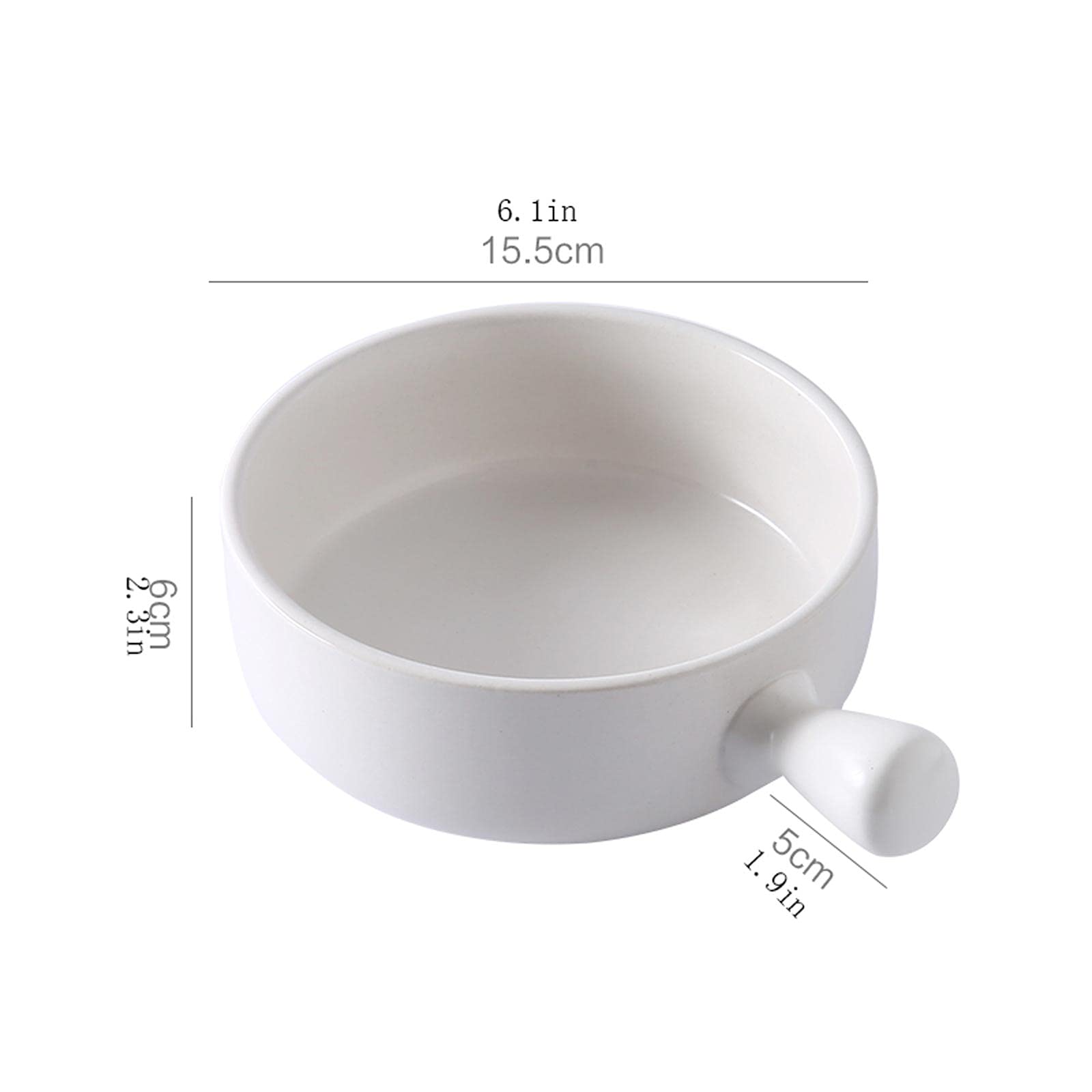 Miski do sałatek, miski do zupy z uchwytami, 595 ml do zupy, chili, gulaszu wołowego, zestaw 4 sztuk, miski w różnych kolorach do kuchni