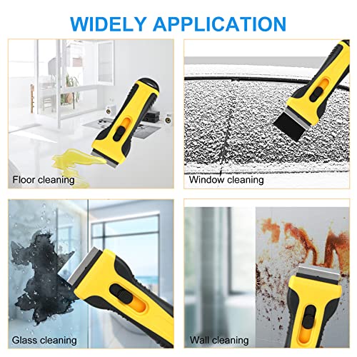 Foto von SIRALMNO Ceranfeldschaber,Herd Glasschaber mit 25pcs Klingen,küchenschaber&glasschaber für Fenster, Farbe, Tapete, Glas, Backofen Herdplatte Kochfeld(Total 27PCS)