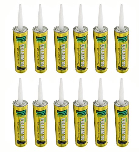 Pack of 12 - Tremco 116 Vulkem Polyurethane High-Performance Sealant, Almond