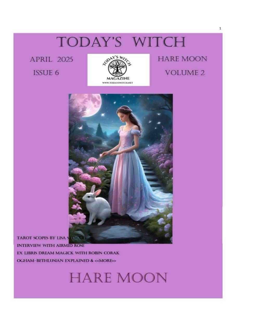 Today's Witch Magazine April 2025 Volume 2 Issue 6