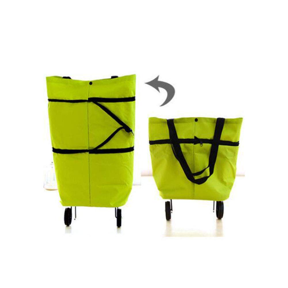 XIAOYU Supermarket Folding Shopping Cart Elderly Portable Handcart Home Shopping Cart Tug Bag,2