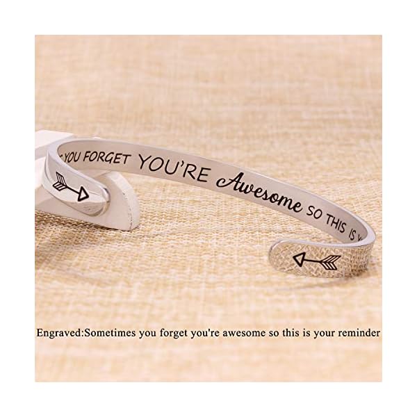 Btysun-Bracelets-for-Women-Inspirational-Gifts-for-Women-Girls-Motivational-Birthday-Cuff-Bangle-Friendship-Personalized-Mantra-Jewelry-Come-Gift-Box Btysun Inspirational Gifts for Women Cuff Bracelets for Teen Girls Her Girlfriend Mom Best Friend Bracelet Mantra I Love You Birthday Mothers Day Jewelry