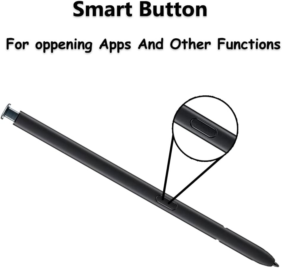 S22 Ultra S Pen withBluetooth for Samsung Galaxy S22 Ultra 5G SM-S908 Stylus Pen with Remote Control S22 Ultra Touch S Pen Replacement(Phantom Black)