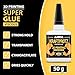3D Printer Super Glue Gel – XXL 50g / 1.76oz Industrial Strength – Bonds PLA, ABS, PETG, TPU & Nylon – Extra Strong, Waterproof & Heat-Resistant – Anti-Clog Tip – KRAFTPROTZ Adhesive for 3D Prints