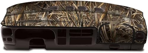 Skanda Dash Cover Mat Pad Custom Designed for Select Chevrolet Silverado 1500 Dashboards: Velour Material, Realtree MAX-5