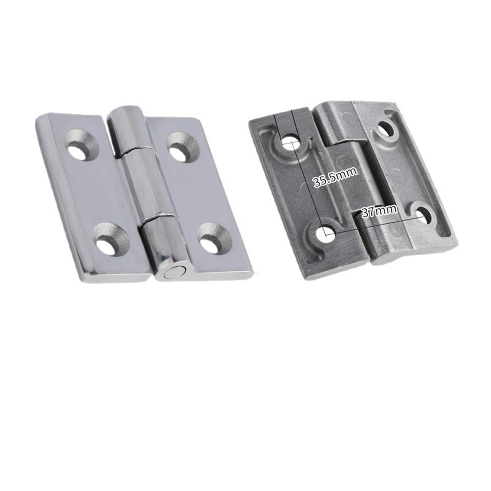 Ipvxnnfw 75-50-6Brushed 304 Stainless Steel Hinges Detachable Heavy-Duty Load-Bearing 1Pcs(75-50-6Brushed)
